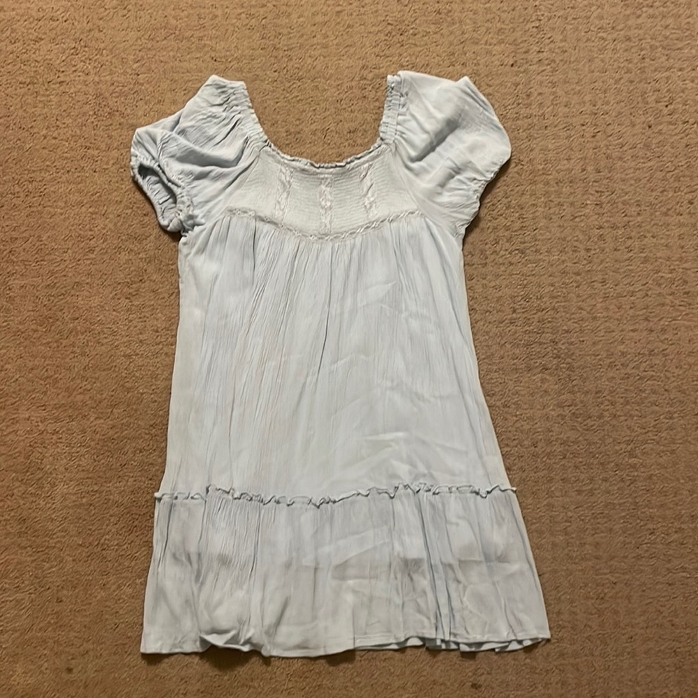 Baby blue baby doll dress